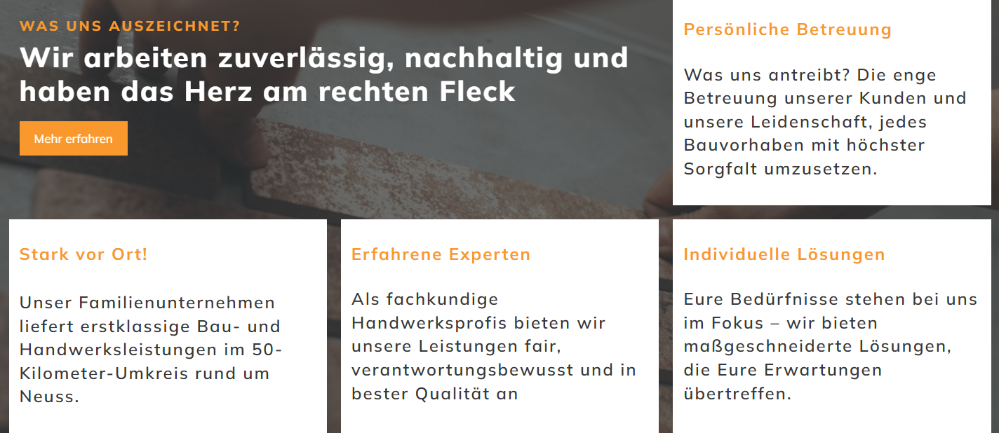 Website für Handwerkerservice